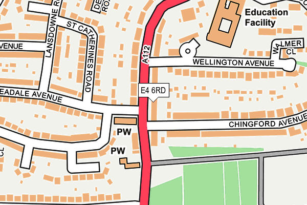 E4 6RD map - OS OpenMap – Local (Ordnance Survey)