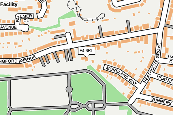 E4 6RL map - OS OpenMap – Local (Ordnance Survey)