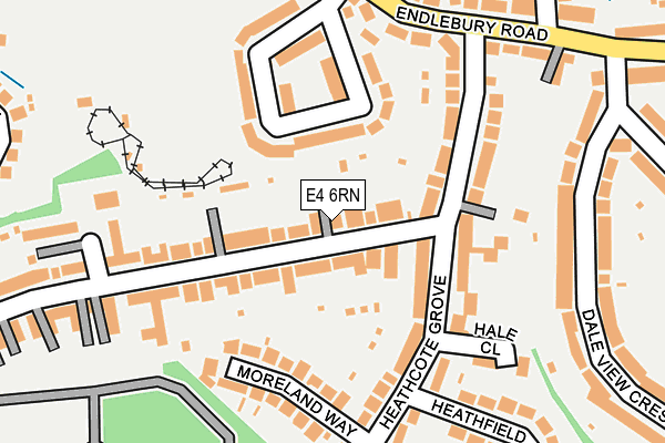 E4 6RN map - OS OpenMap – Local (Ordnance Survey)