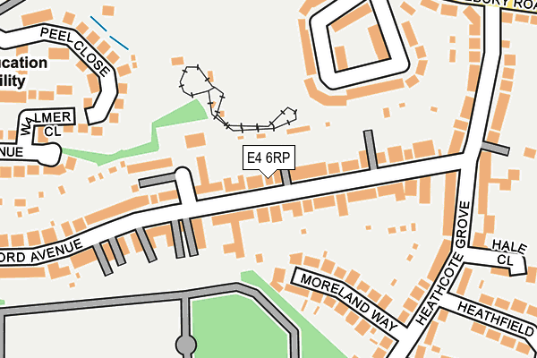 E4 6RP map - OS OpenMap – Local (Ordnance Survey)