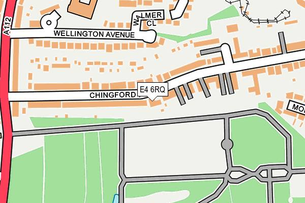 E4 6RQ map - OS OpenMap – Local (Ordnance Survey)