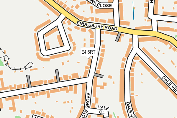 E4 6RT map - OS OpenMap – Local (Ordnance Survey)