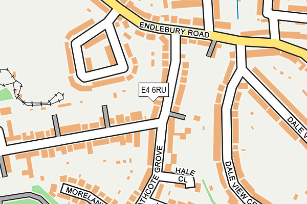 E4 6RU map - OS OpenMap – Local (Ordnance Survey)