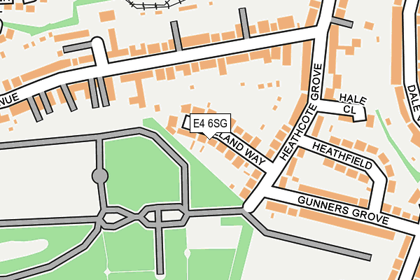 E4 6SG map - OS OpenMap – Local (Ordnance Survey)