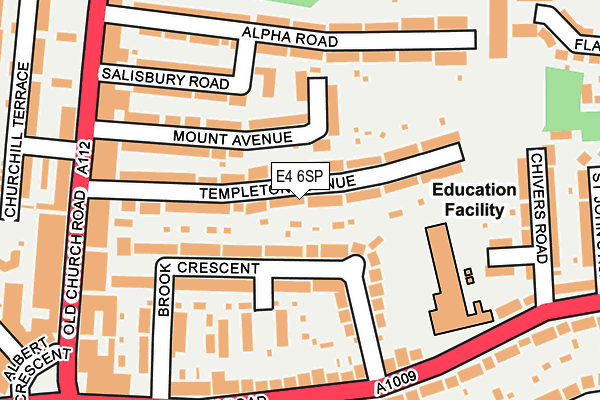 E4 6SP map - OS OpenMap – Local (Ordnance Survey)