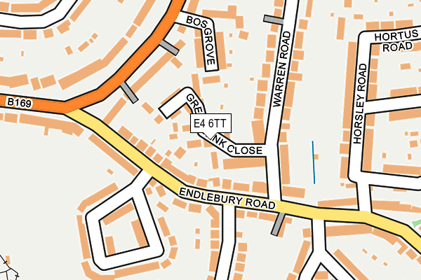 E4 6TT map - OS OpenMap – Local (Ordnance Survey)