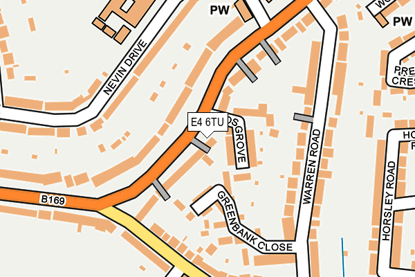 E4 6TU map - OS OpenMap – Local (Ordnance Survey)