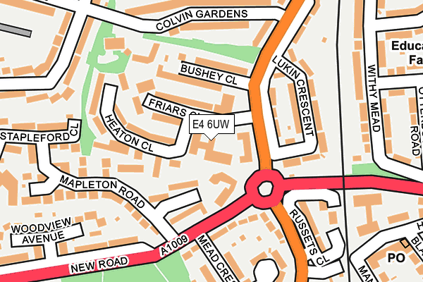 E4 6UW map - OS OpenMap – Local (Ordnance Survey)