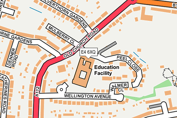 E4 6XQ map - OS OpenMap – Local (Ordnance Survey)