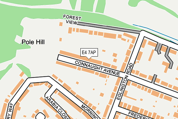 E4 7AP map - OS OpenMap – Local (Ordnance Survey)