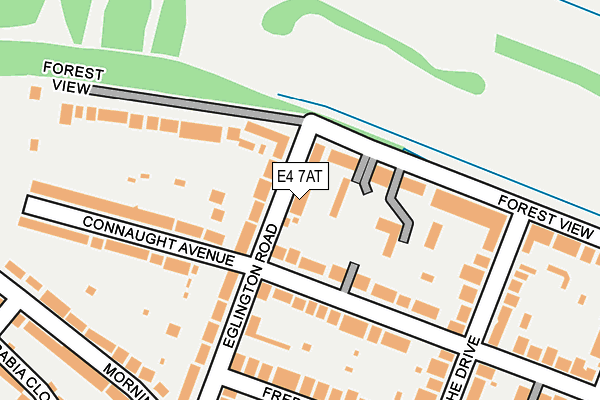 E4 7AT map - OS OpenMap – Local (Ordnance Survey)