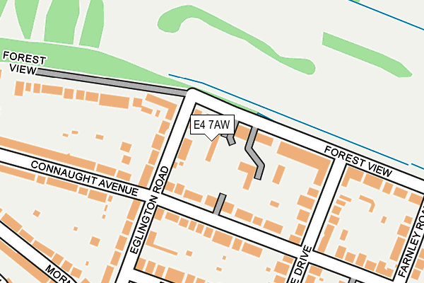 E4 7AW map - OS OpenMap – Local (Ordnance Survey)