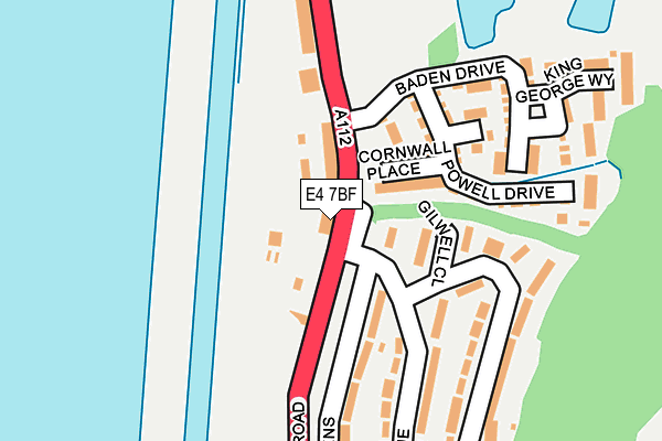 E4 7BF map - OS OpenMap – Local (Ordnance Survey)