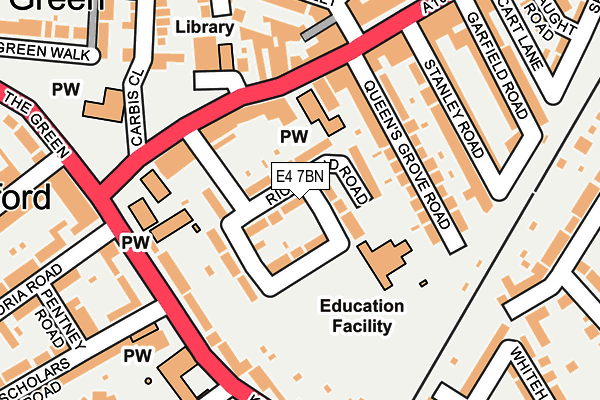 E4 7BN map - OS OpenMap – Local (Ordnance Survey)