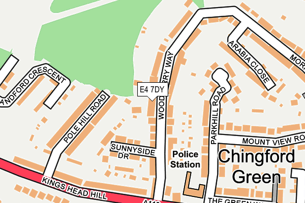 E4 7DY map - OS OpenMap – Local (Ordnance Survey)