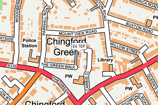 E4 7EP map - OS OpenMap – Local (Ordnance Survey)