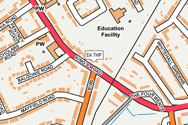 E4 7HP map - OS OpenMap – Local (Ordnance Survey)