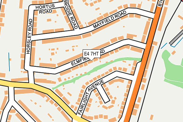 E4 7HT map - OS OpenMap – Local (Ordnance Survey)