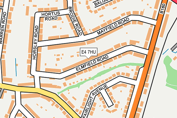 E4 7HU map - OS OpenMap – Local (Ordnance Survey)