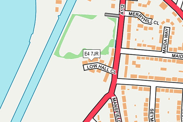 E4 7JR map - OS OpenMap – Local (Ordnance Survey)