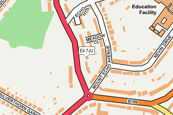 E4 7JU map - OS OpenMap – Local (Ordnance Survey)