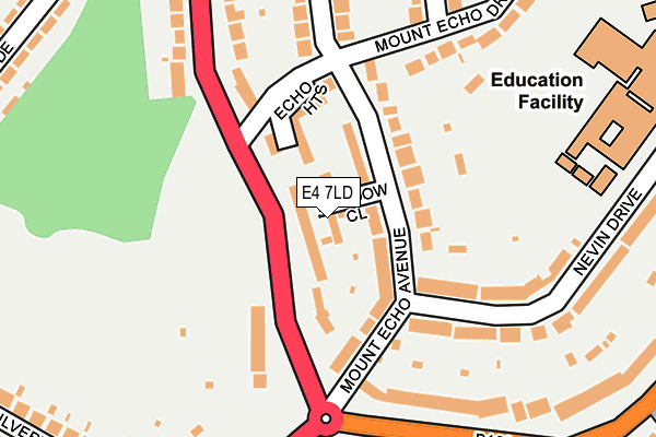 E4 7LD map - OS OpenMap – Local (Ordnance Survey)