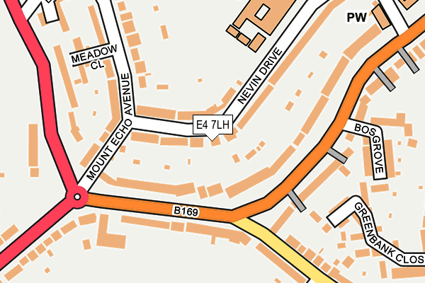 E4 7LH map - OS OpenMap – Local (Ordnance Survey)