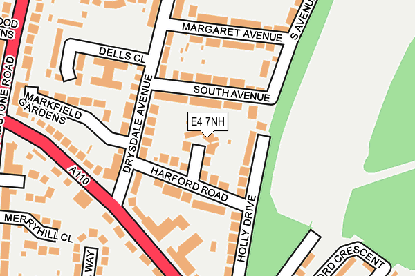 E4 7NH map - OS OpenMap – Local (Ordnance Survey)