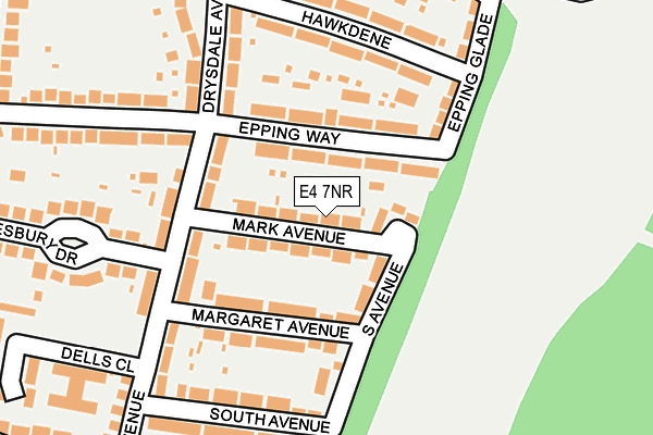 E4 7NR map - OS OpenMap – Local (Ordnance Survey)