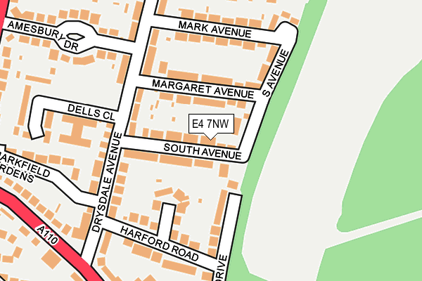 E4 7NW map - OS OpenMap – Local (Ordnance Survey)