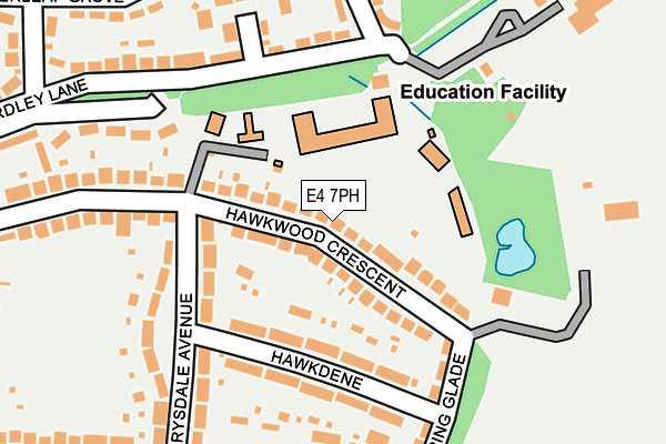 E4 7PH map - OS OpenMap – Local (Ordnance Survey)