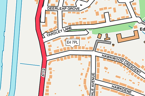 E4 7PL map - OS OpenMap – Local (Ordnance Survey)