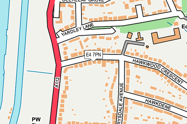 E4 7PN map - OS OpenMap – Local (Ordnance Survey)