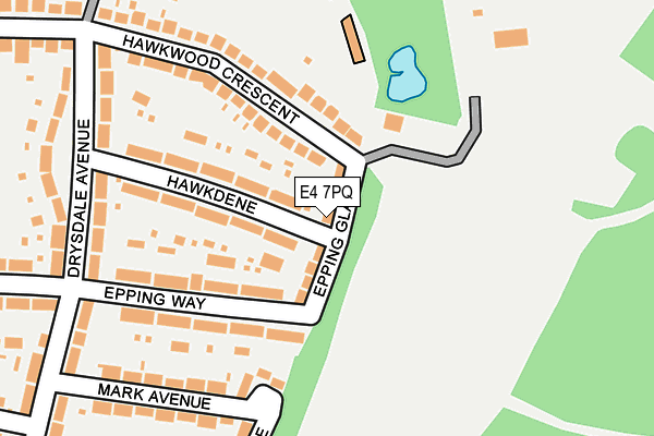E4 7PQ map - OS OpenMap – Local (Ordnance Survey)