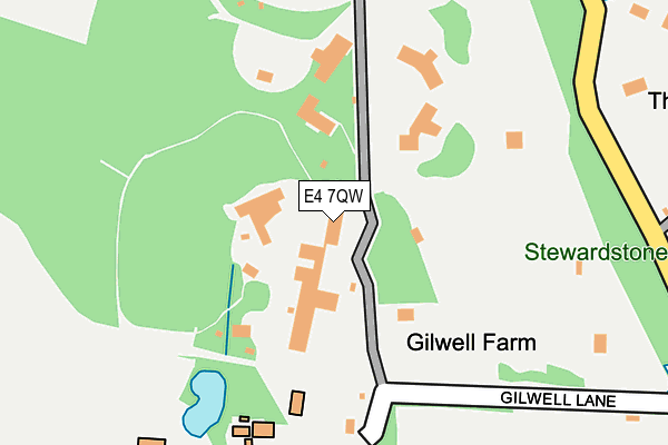 E4 7QW map - OS OpenMap – Local (Ordnance Survey)