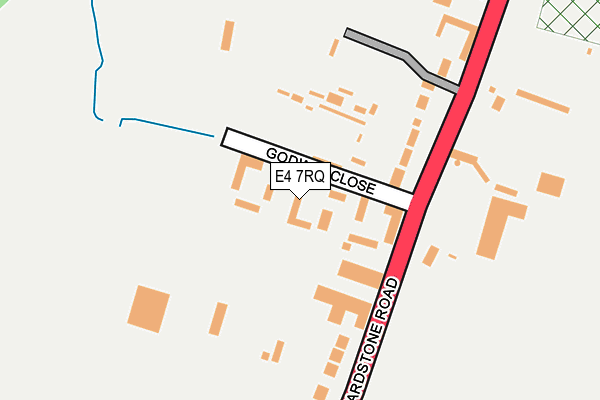 E4 7RQ map - OS OpenMap – Local (Ordnance Survey)