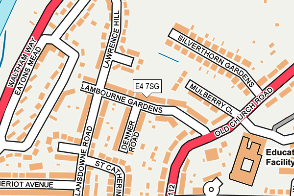 E4 7SG map - OS OpenMap – Local (Ordnance Survey)