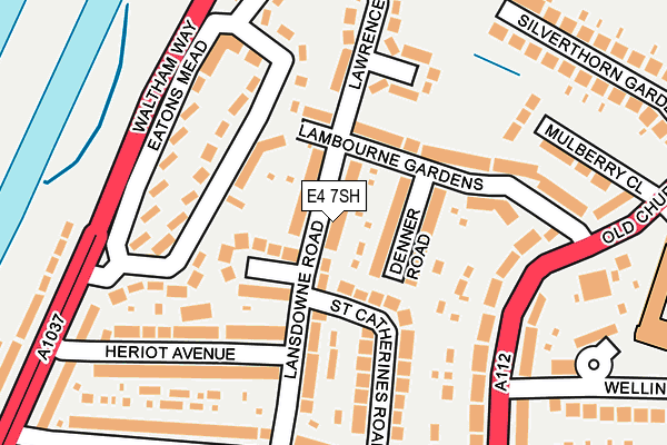 E4 7SH map - OS OpenMap – Local (Ordnance Survey)