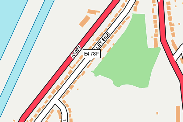 E4 7SP map - OS OpenMap – Local (Ordnance Survey)
