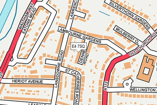 E4 7SQ map - OS OpenMap – Local (Ordnance Survey)