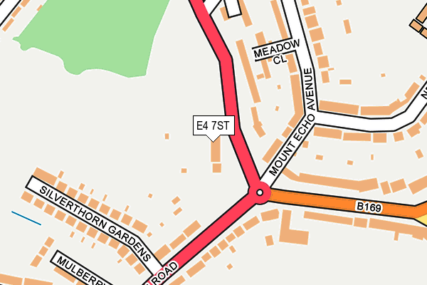 E4 7ST map - OS OpenMap – Local (Ordnance Survey)