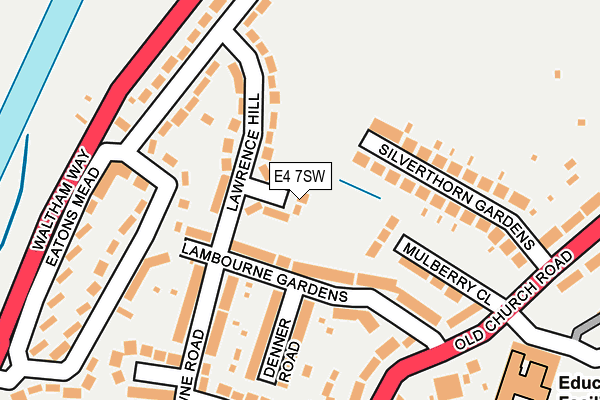 E4 7SW map - OS OpenMap – Local (Ordnance Survey)