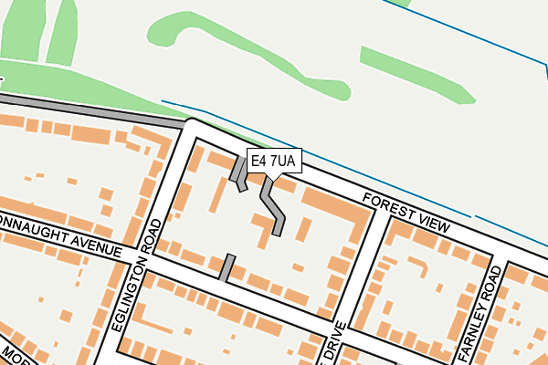 E4 7UA map - OS OpenMap – Local (Ordnance Survey)