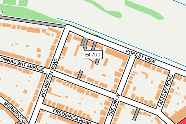 E4 7UD map - OS OpenMap – Local (Ordnance Survey)