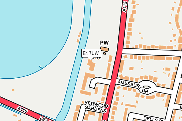 E4 7UW map - OS OpenMap – Local (Ordnance Survey)