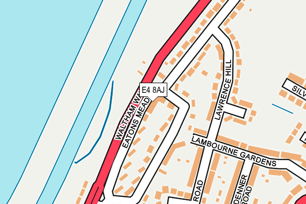 E4 8AJ map - OS OpenMap – Local (Ordnance Survey)