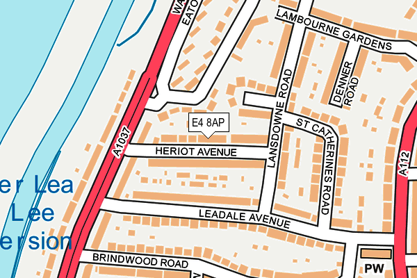E4 8AP map - OS OpenMap – Local (Ordnance Survey)