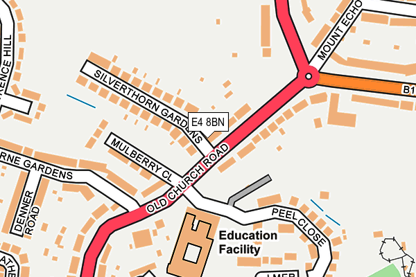 E4 8BN map - OS OpenMap – Local (Ordnance Survey)