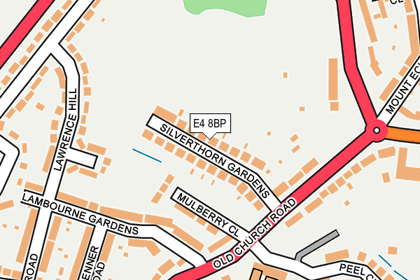 E4 8BP map - OS OpenMap – Local (Ordnance Survey)