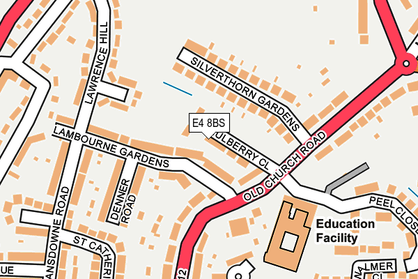 E4 8BS map - OS OpenMap – Local (Ordnance Survey)